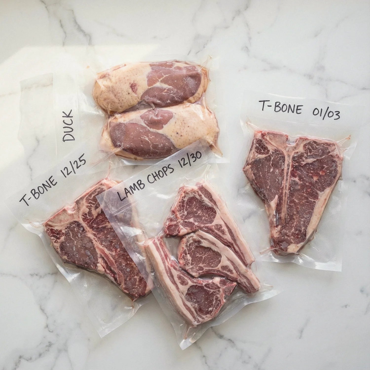 Stos worków do sous vide 20x35cm – duży format na grube steki.