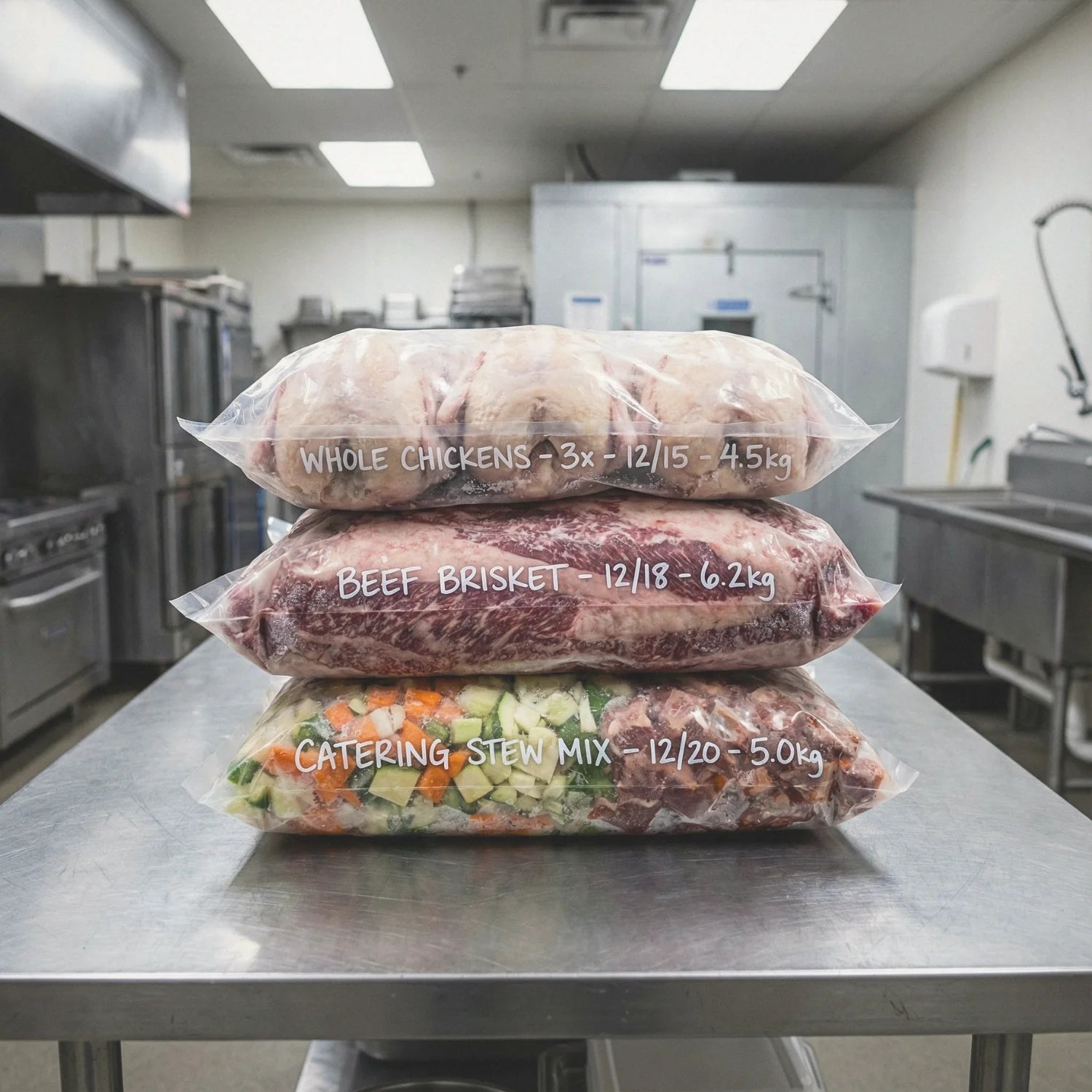 Stos worków do sous vide 40x50cm – największy format do gastronomii.