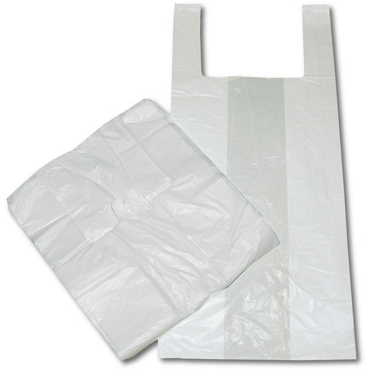 Reklamówki foliowe białe  – grube, mocne torby na zakupy – BagBoy