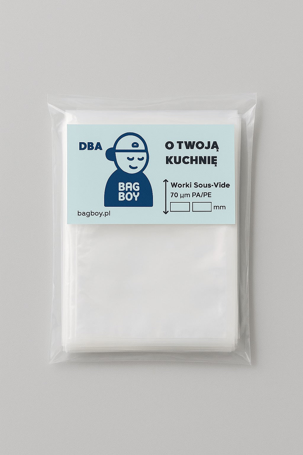 Worki do sous vide gładkie z etykietą – do pakowarek próżniowych – BagBoy