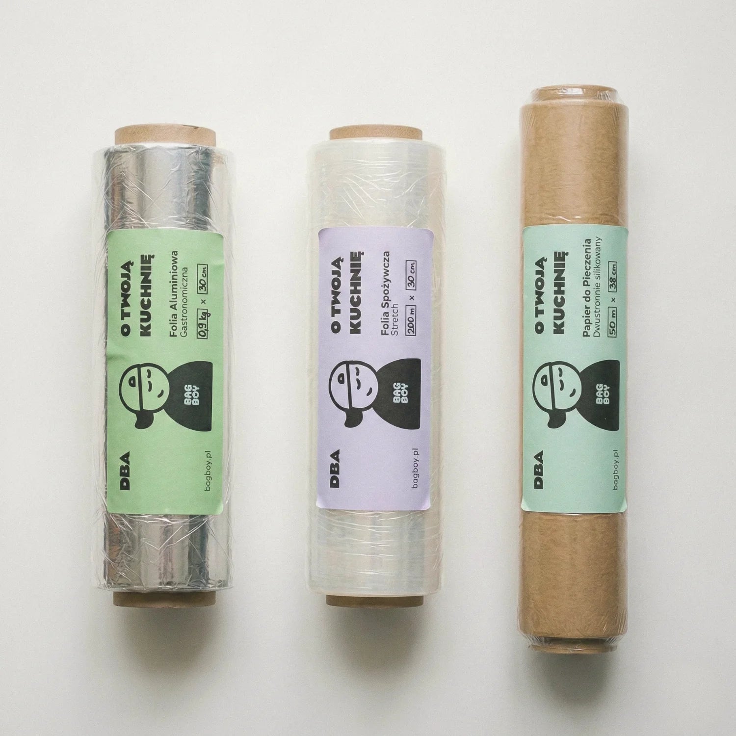 Zestaw Mały BagBoy – zawartość zestawu: 3 rolki produktów kuchennych.